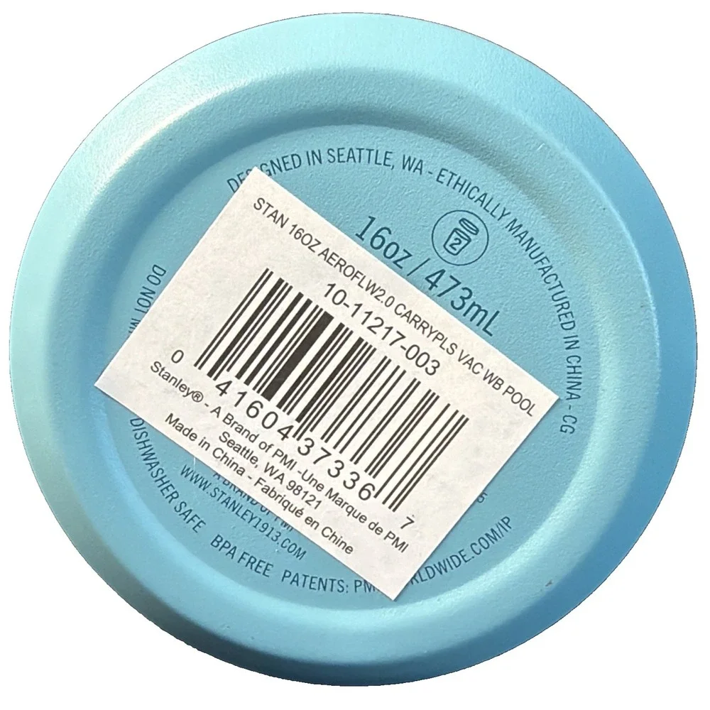 STANLEY 16oz - Blue The Aerolight Iceflow Bottle Cap Carry+Lid -  ALPINE - NWT - Picture 4 of 6